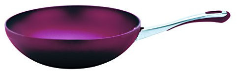 Prestige Prism Induction Aluminium Stirfry, Purple, 28 cm