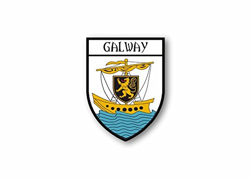 Akacha Sticker county shield car vinyl souvenir decal flag caravan crest galway