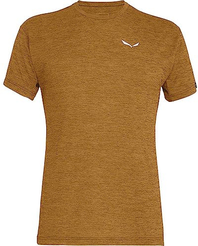 SALEWA Puez Melange Dry'Ton T-Shirt Uomo, Marrone (Golden Brown Melange), XXL