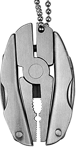 Ebilun extérieur Mini pliable multifonction Outil de poche porte-clés Tortue Pince pour la pêche, survie, le camping, la chasse et la randonnée