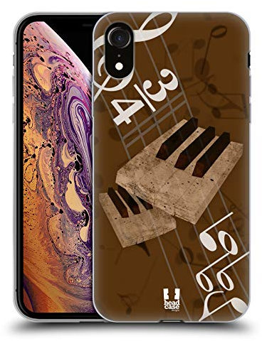 Head Case Designs Tastiera Musika Custodia in Gel [Protezione di Grado Militare] Compatibile con Apple iPhone XR