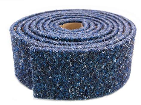 Nadelfilz MERLIN Sockelleiste Dunkelblau | Robuste Auslegware mit 17dB Trittschallminderung | Stuhlrollengeeignet & farbecht | GUT-zertifizierter Nadelfilzboden für Büro Messe Hotel