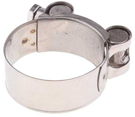 Almencla Universal Edelstahl Auspuffrohr Rohrschelle Schlauchschelle Auspuffschelle für Motorrad, 6 Größen - 40-43mm