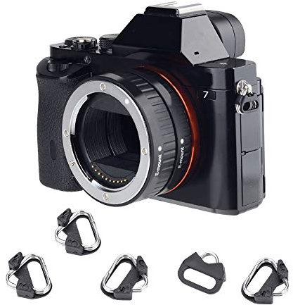 5pcs Alloy Split Ring Triangle Rings Hook for Camera Shoulder Strap Triangular Camera Strap Rings for Mirrorless Camera