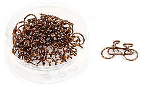 20 pezzi fermagli per carta Clip per documenti in metallo a forma di bicicletta Porta fogli per segnalibro per ufficio scolastico Organizzazione di articoli di cancelleria