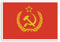 Vinyl-Aufkleber #31654, Flagge der Sowjetunion – Roter Hammer & Sichel, 10 cm, 2 Stück 10cm Wide rot