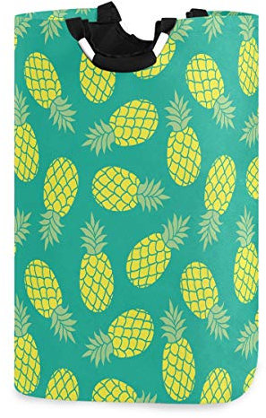 Mnsruu Ananas-Wäschekorb, großer faltbarer Aufbewahrungskorb für Kinder, Wäschesack für Zuhause, Schlafzimmer, Kinderzimmer