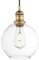 Phansthy Pendelleuchte Vintage Industrie Hängeleuchte Hängelampe Lampe Kronleuchter aus Kugel Klar Glas E27 Lampenfassung Deckenleuchte für Küche Keller Wohnzimmer(antike Farbe)