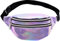Holographische Hüfttaschen, Lila Gürteltasche, Sport Bauchtasche, wasserdichte Reise Gürteltasche, Damenmode Gürteltasche für Runing, Wanderung und Outdoor-Aktivitäten