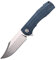 Petrified fish PFP03 Victor Klappmesser, 3.58 K110 Stahl Klinge Micarta Griff EDC Taschenmesser (Blue Micarta)