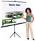 Eyeline® Tripod Projection Screen with Carry Bag Protector Bundle - Format: 1:1 - (Screen 150cm No Border & Bag) Home Cinema, Office, Zoom, Presentation