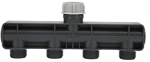 Rubinetto da giardino a 4 vie Splitter per acqua del rubinetto a 4 vie Splitter per tubo da giardino Rubinetto da giardino a 4 vie G3 4 Filettatura maschio femmina Multiuso Splitter Valvola di irrigaz