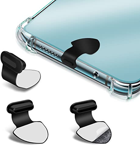 Cobee USB C Staubschutzstecker, 3 STÜCKE Typ C Staubschutzstecker Silikonstecker Telefon Staubschutzkappen USB C Staubschutzkappen Anti verlorener Ladeanschluss Staubschutz für Laptop(Schildförmig)