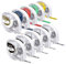 10x Phomemo P12/P12 Pro/LT12 Etikettenband Original 12mm x 4m Satinband/Eisen auf Etiketten/Plastiketiketten Q5-FA231/Q5-R234/Q5-RN34/Q5-TB131/Q5-TB231/Q5-TB431/Q5-TBG31/Q5-TBY31 Etikettenband