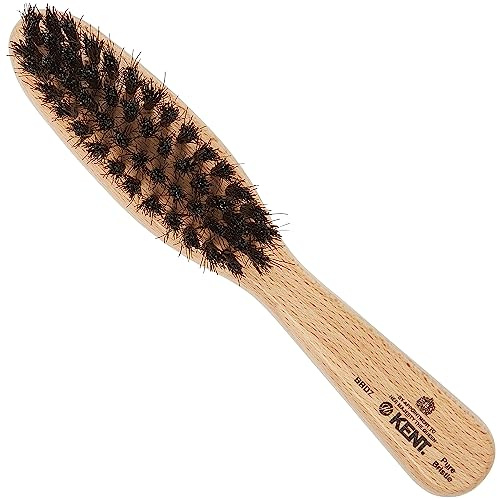 Men's Finest Beechwood Beard Brush with Horsehair & Nylon Bristles | Ideal for Conditioning and Smoothing Beards, All Hair Types, Ergonomic Handle for Everyday Beard Grooming and Styling