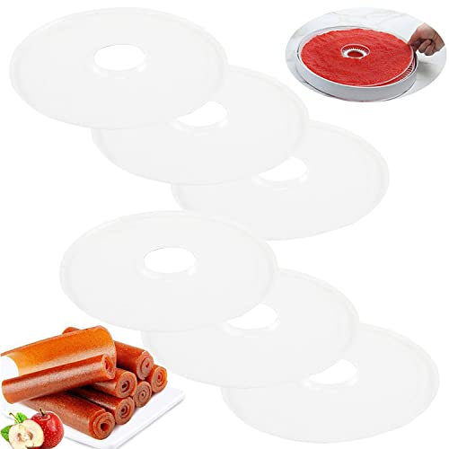 6 pieces 12.2inch Dehydrator Sheets Food Dehydrator Tray Accessories suitable for home party kitchens