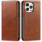 SHIELDON Case for iPhone 15 Pro Max 5G, Genuine Leather Folio Wallet with [RFID Blocking][Card Holder][Kickstand] Magnetic Shock Absorbing Case Compatible with iPhone 15 Pro Max 6.7 - Retro Brown
