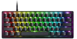 Razer Huntsman V3 Pro Mini - 60% analoge, optische E-Sporttastatur (Digitales Multifunktionslenkrad und dedizierte Steuertasten, Zweischichtige PBT-Tasten) SE-Layout | Schwarz
