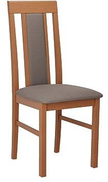 Mirjan24 Esszimmerstuhl Zefir II, Rahmen aus lackiertem Buchenholz, Gepolsterte Sitzfläche aus Stoff, B:43 x H:96 x T:48 cm, Stuhl für Arbeitszimmer, Esszimmer, Küchenstuhl (Erle/Hygge 20)