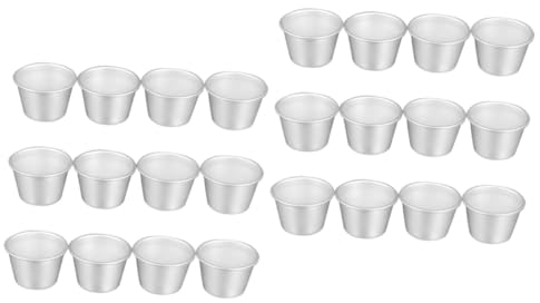 BESTonZON Pz Bicchiere Per Brownies Tortiera All'uovo Tortiera Al Formaggio Teglia Per Pizza Mini Torta Teglia Al Cioccolato Fuso Focaccina Pasticcino Coppa Torta Lega Di Alluminio