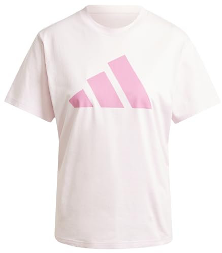 adidas Donna PWR 3 Graphic Tee, Clear Pink, XL