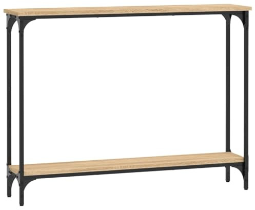 vidaXL Konsolentisch Sonoma-Eiche 100x22,5x75 cm Holzwerkstoff