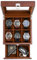 ProCase Holz-Uhrenbox für Herren, 6 Fächer, Herren-Uhren-Organizer mit Glasplatte, 2-stöckiges lackiertes Vitrine für Armbanduhr-Aufbewahrung – Espresso