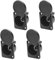 XMSJSIY 5.5 x 2.1mm DC Power Jack Socket 12 V 3A DC Female Panel Mount Connector Adapter with Waterproof Cap for Audio Video DIY -4 PCS