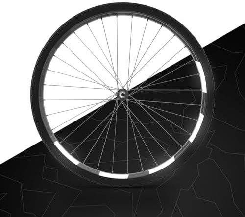 Alpensattel Reflektor-Aufkleber Set für Fahrradfelgen - 60er Set für 26, 27,5, 28, 29 Zoll Räder – Extra Sichtbarkeit & Sicherheit beim Radfahren
