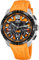 Lotus Reloj Hombre 18944/3 Vortex Caja de Acero Inoxidable 316l Plateado Correa de Caucho Naranja