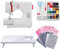 LetCart 725 Nähmaschine Pro mit 14 Programmen, Elektronische Nähmaschine für Anfänger Kinder, Basic Sewing Machine Geschenk für Kinder Kleidung Taschen Puppe (Nähmaschine+Verlängerungstisch+Nähset)