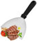 XFLYP Griddle Spatula, Stainless Steel Metal Griddle Spatula, Griddle Scraper and Pancake Flipper or Hamburger Turner, Great for Griddle BBQ Grill and Flat Top Cooking(A Semi-Circular Shovel)