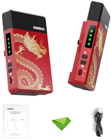 SHIMBOL TP Mini 600ft Wireless HDMI Transmitter and Receiver, 0.07s Latency, Support 1080p60, HDMI Transmitter and Receiver for Live Broadcasting, Filmmaking, Sports, Events etc (Without Battery)