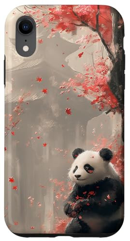 Japanese Panda Women Girls Kids Panda Bear Case for iPhone XR