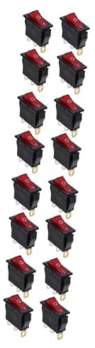 SOLUSTRE 16 Stk Elektrischer Topfschalter Herd-kippschalter Umschaltknopf Ersatz-wippschalter Schalter Für Elektrische Bratpfanne Ersatz-kippschalter Kippschalter Für Elektroherde Kupfer