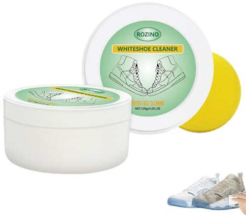 Eotmic Nettoyant pour chaussures blanches, crème nettoyante polyvalente, nettoyage sans eau, blanc, white shoe cleaner