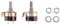 Losueeun 2Pcs 500K Ohm Single Linear Taper Potentiometer mit ein/Aus-Schalter