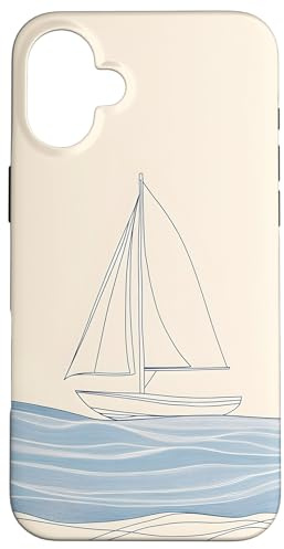 Segelboot Ocean Waves Nautisches Sommerabenteuer Hülle für iPhone 16 Plus