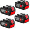 4 batterie di ricambio da 18 V 8,0 Ah/8000 mAh per batterie BAT618 BAT618G BAT609 BAT609G BAT619 BAT619G BAT610G BAT610 BAT612 BAT622