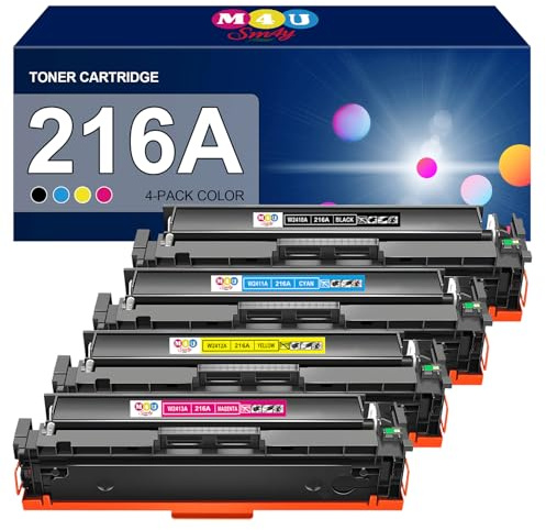 216A Tonerkartuschen 4er-Pack Kompatibel mit 216A W2410A 216X W2410X | für Color Laser Jet Pro MFP M183fw M182n M182 M182nw M155 M155a (Schwarz Cyan Gelb Magenta)