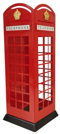FTWDesign Rote Telefonzelle Schirmständer - Spazierstockständer London