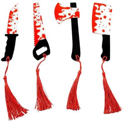 Acrylic Bookmarks Unique Delicate Handmade Acrylic Page Marks Horror Book Marks with Pendant Book Lovers Gift Delicate
