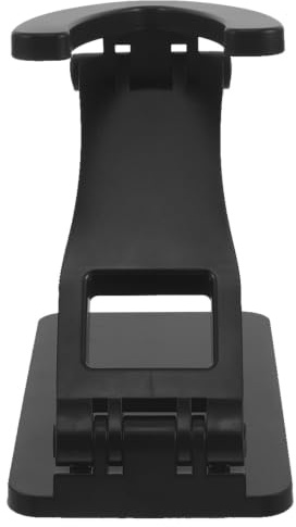 MAGICLULU Foldable Barcode Scanner Stand Adjustable Abs Universal Holder | Black Finish, Tilt Angle Control, Sturdy Base with Wide Nonslip Desktop Cradle and Reinforced Footing