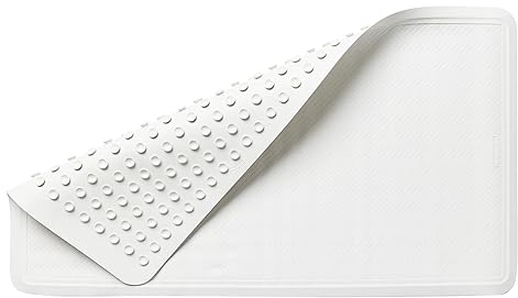 Rubbermaid Commercial Safti-Grip Bath Mat, Large, White, 1982726