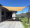 AXT SHADE Toldo Vela de Sombra Rectangular 2x4m Protección Rayos UV y HDPE Transpirable para Exterior Terraza Patio Jardín-Arena