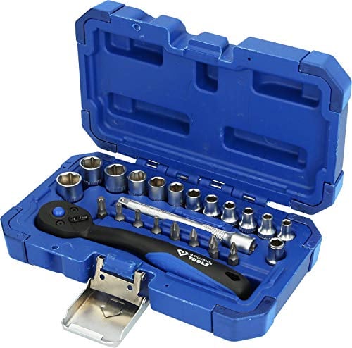 BRILLIANT TOOLS BT020023 1/4 Steckschlüssel-Satz, 23-tlg [Powered by KS TOOLS]