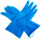 Farla Medical KleenMe Rubber Gloves Small, Cleaning Gloves, Household Essentials for Cleaning & Washing Up, Flocked Lining, Blue Gloves