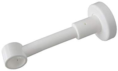 prodecoshop Wandhalterung für Gardinenstangen, Träger für Vorhangstangen, für Stangen Ø 20 mm (weiß)