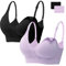 HBselect Soutien-Gorge d'allaitement Maternité 2 Pièces Soutien-Gorge d'allaitement sans Couture avec Rallonges de Soutien-Gorge Supplémentaires Femmes Allaitement et Sommeil sans Fil