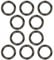 10 Stück 25mm Runde Karabiner,Karabiner Ring,Karabinerhaken aus Zinklegierung Snap Ring für Schlüssel Organisation und DIY Handwerk,Schwarz